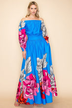 Load image into Gallery viewer, “Royal Bloom Maxi Skirt Set”
