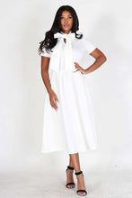 Load image into Gallery viewer, Midi Flare Dress with Necktie