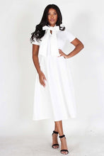 Load image into Gallery viewer, Midi Flare Dress with Necktie
