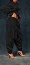 Load image into Gallery viewer, Crowned Luxe Draped Jogger Set
