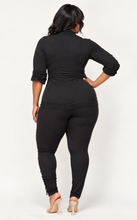 Load image into Gallery viewer, Crowned Curve Appeal Ruched Two-Piece Set