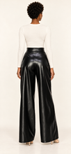 Load image into Gallery viewer, Crowned Allure Belted Faux Leather Wide-Leg Pants