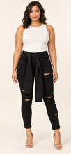 Load image into Gallery viewer, Crowned Rebel Tie-Waist Skinny Jeans