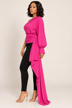 Load image into Gallery viewer, Crowned Grand Entrance One-Shoulder Drape Top