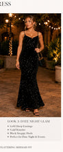 Load image into Gallery viewer, Starlight Elegance Maxi Dress