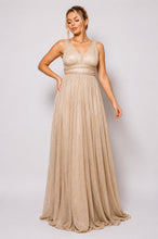 Load image into Gallery viewer, Crowned Radiance Cross-Back Gown