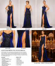 Load image into Gallery viewer, Glitter Princess Maxi Dress