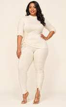 Load image into Gallery viewer, Crowned Curve Appeal Ruched Two-Piece Set