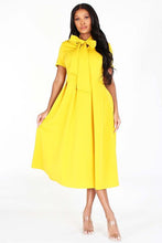 Load image into Gallery viewer, Midi Flare Dress with Necktie