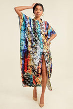 Load image into Gallery viewer, Crowned Printed Oversized Kaftan Dress