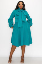 Load image into Gallery viewer, Crowned Grace Bow Midi Dress