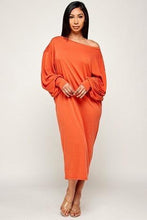 Load image into Gallery viewer, Effortless Elegance Knit Midi Dress
