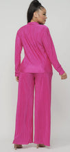Load image into Gallery viewer, Pleated Front Button Down Top and Pants Set
