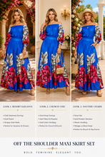 Load image into Gallery viewer, “Royal Bloom Maxi Skirt Set”
