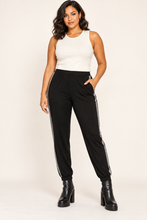 Load image into Gallery viewer, Crowned Afterglow Sequin-Stripe Joggers
