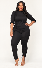 Load image into Gallery viewer, Crowned Curve Appeal Ruched Two-Piece Set
