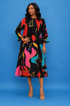 Load image into Gallery viewer, Crowned Abstract Statement Dress
