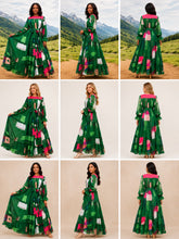 Load image into Gallery viewer, Crowned Statement Belted Maxi Dress
