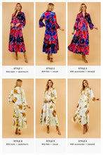 Load image into Gallery viewer, Crowned Printed Midi Dress
