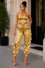 Load image into Gallery viewer, Elastic Waistband Side Ruffle Jogger Pants
