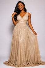 Load image into Gallery viewer, Crowned Radiance Cross-Back Gown
