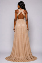 Load image into Gallery viewer, Crowned Radiance Cross-Back Gown
