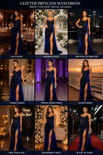 Load image into Gallery viewer, Glitter Princess Maxi Dress
