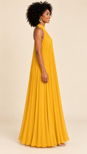 Load image into Gallery viewer, Crowned Effortless Grace Pleated Halter Maxi Dress
