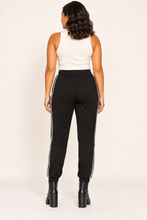Load image into Gallery viewer, Crowned Afterglow Sequin-Stripe Joggers
