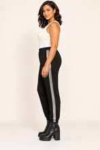 Load image into Gallery viewer, Crowned Afterglow Sequin-Stripe Joggers
