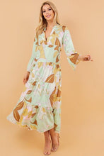 Load image into Gallery viewer, Crowned Printed Midi Dress
