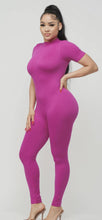 Load image into Gallery viewer, Seamless Front Zipper Mock Neck Jumpsuit
