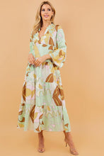 Load image into Gallery viewer, Crowned Printed Midi Dress
