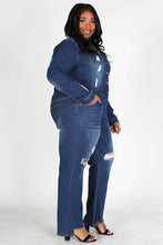Load image into Gallery viewer, Chel's Denim Jumpsuit Plus
