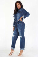 Load image into Gallery viewer, Chel's Denim Jumpsuit Blue
