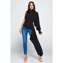 Load image into Gallery viewer, One Shoulder Long Sleeve Top
