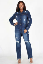 Load image into Gallery viewer, Chel's Denim Jumpsuit Blue
