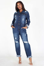 Load image into Gallery viewer, Chel's Denim Jumpsuit Blue
