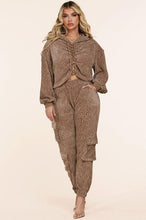Load image into Gallery viewer, Chel's Chic Cropped  Hoodie Set
