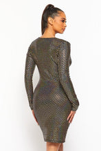 Load image into Gallery viewer, Chel's Sequin Plunging V Neck Mini Dress
