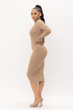 Load image into Gallery viewer, TURTLE NECK MAXI DRESS
