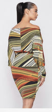Load image into Gallery viewer, Valencia Multi-Color Off The Shoulder Dress
