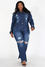 Load image into Gallery viewer, Chel's Denim Jumpsuit Plus
