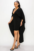 Load image into Gallery viewer, Caped Mini Dress
