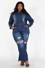 Load image into Gallery viewer, Chel's Denim Jumpsuit Plus
